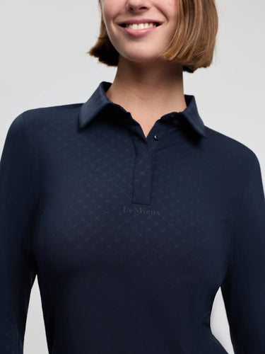 LeMieux Ladies Sarah Shirt Base Layer Patterned Navy| Online For Equine