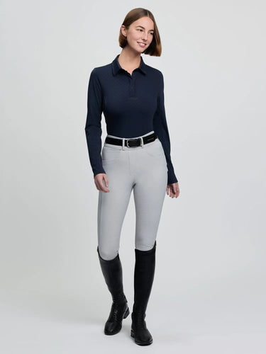 LeMieux Ladies Sarah Shirt Base Layer Patterned Navy| Online For Equine