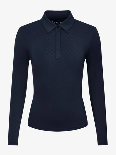 LeMieux Ladies Sarah Shirt Base Layer Patterned Navy| Online For Equine