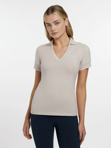 LeMieux Ladies Serena Sports Polo Stone| Online For Equine