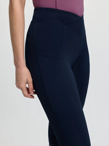 LeMieux Ladies Simone Cross Over Half Seat Pull On Navy| Online For Equine