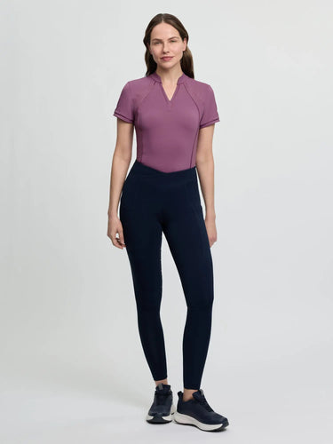 LeMieux Ladies Simone Cross Over Half Seat Pull On Navy| Online For Equine