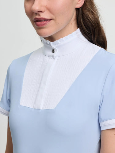 LeMieux Ladies Sophia Short Sleeve Pleated Show Shirt Mist| Online For Equine