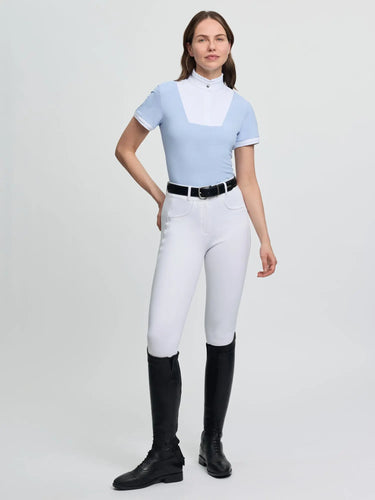 LeMieux Ladies Sophia Short Sleeve Pleated Show Shirt Mist| Online For Equine
