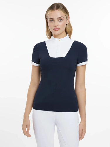 LeMieux Ladies Sophia Short Sleeve Show Shirt Navy| Online For Equine
