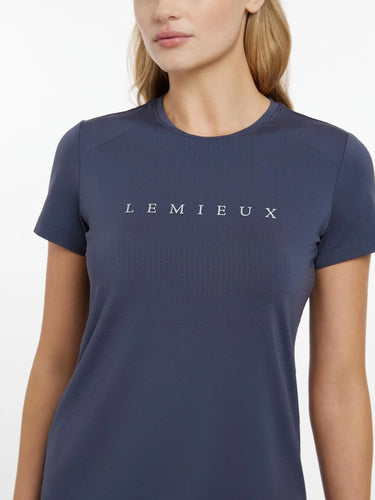 LeMieux Ladies Sports T-Shirt Dusk Blue - UK 8| Online For Equine