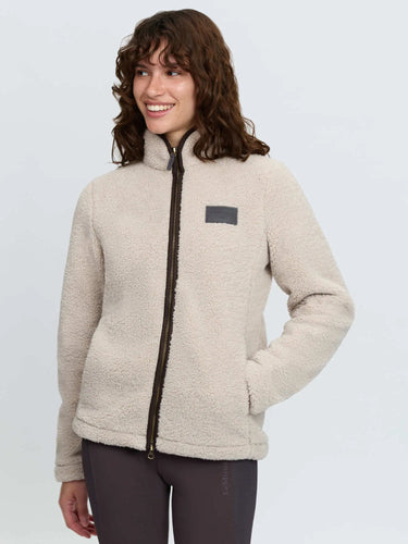 LeMieux Ladies Stone Heritage Borg Zip Through Jacket Stone| Online For Equine