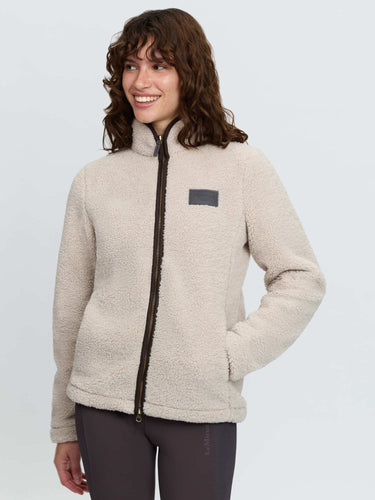 LeMieux Ladies Stone Heritage Borg Zip Through Jacket Stone| Online For Equine