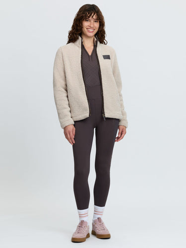 LeMieux Ladies Stone Heritage Borg Zip Through Jacket Stone| Online For Equine
