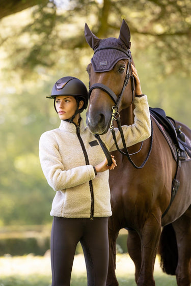 LeMieux Ladies Stone Heritage Borg Zip Through Jacket Stone| Online For Equine