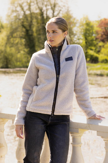 LeMieux Ladies Stone Heritage Borg Zip Through Jacket Stone| Online For Equine