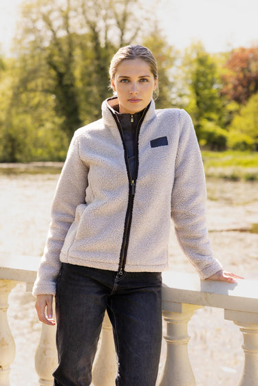 LeMieux Ladies Stone Heritage Borg Zip Through Jacket Stone| Online For Equine