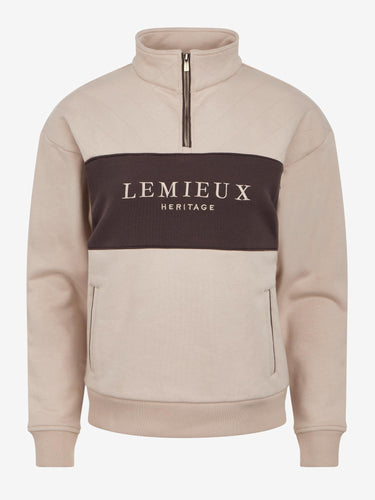 LeMieux Ladies Stone Heritage Quarter Zip Sweat Stone| Online For Equine