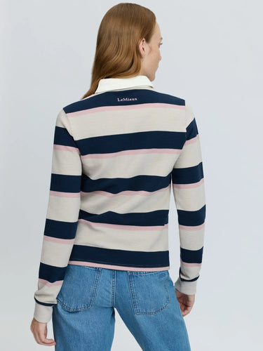 LeMieux Ladies Stone Sloane Stripe Rugby Shirt Stone| Online For Equine