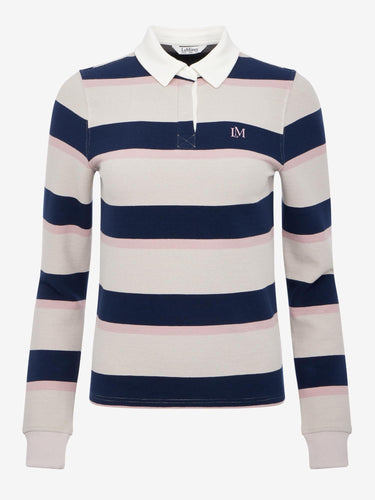 LeMieux Ladies Stone Sloane Stripe Rugby Shirt Stone| Online For Equine