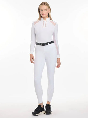 Buy LeMieux Ladies White Freya Pro Breeches | Online for Equine