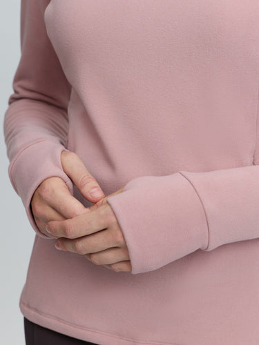 LeMieux Ladies Wild Rose Frances Quarter Zip Fleece Wild Rose| Online For Equine