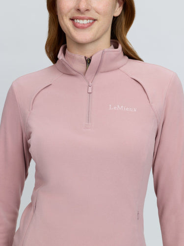 LeMieux Ladies Wild Rose Frances Quarter Zip Fleece Wild Rose| Online For Equine