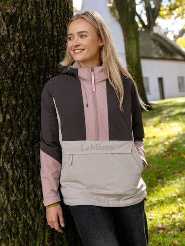 LeMieux Ladies Wild Rose Phoebe Half Zip Waterproof Anorak Wild Rose| Online For Equine