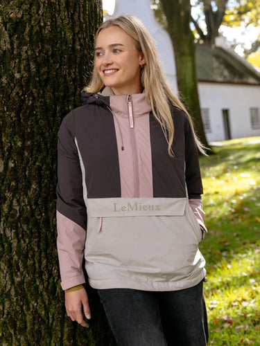 LeMieux Ladies Wild Rose Phoebe Half Zip Waterproof Anorak Wild Rose| Online For Equine
