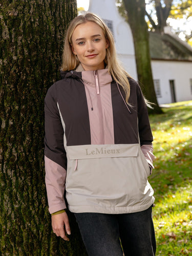 LeMieux Ladies Wild Rose Phoebe Half Zip Waterproof Anorak Wild Rose| Online For Equine