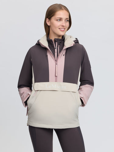 LeMieux Ladies Wild Rose Phoebe Half Zip Waterproof Anorak Wild Rose| Online For Equine
