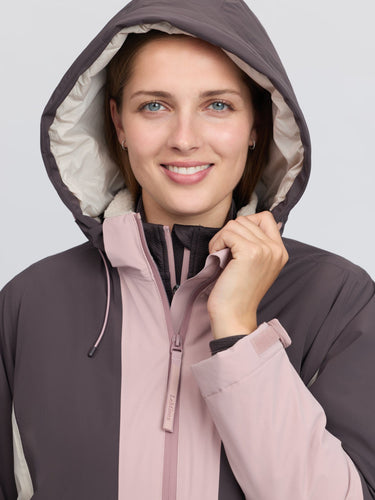 LeMieux Ladies Wild Rose Phoebe Half Zip Waterproof Anorak Wild Rose| Online For Equine
