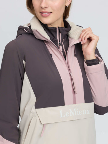 LeMieux Ladies Wild Rose Phoebe Half Zip Waterproof Anorak Wild Rose| Online For Equine