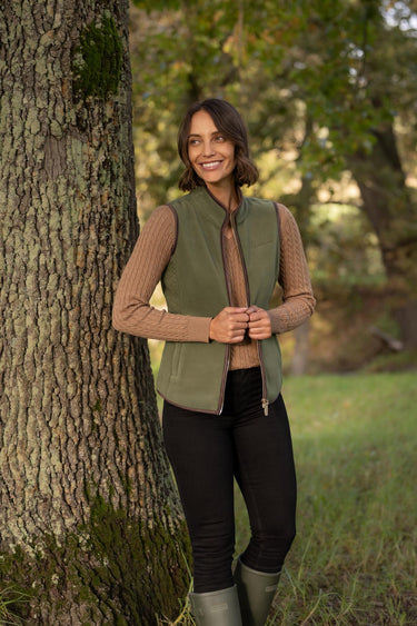 LeMieux Ladies Willow Green Frankie Fleece Gilet Willow Green| Online For Equine