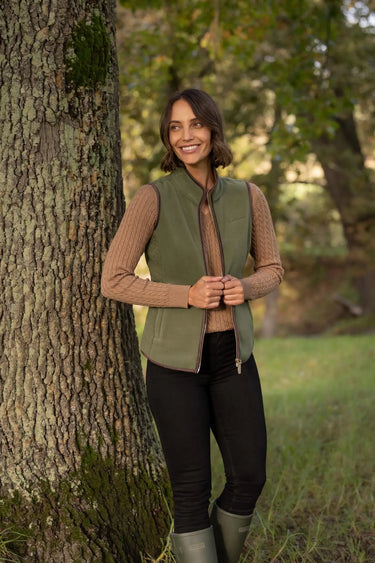 LeMieux Ladies Willow Green Frankie Fleece Gilet Willow Green| Online For Equine