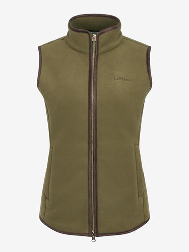 LeMieux Ladies Willow Green Frankie Fleece Gilet Willow Green| Online For Equine