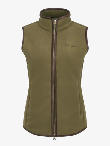 LeMieux Ladies Willow Green Frankie Fleece Gilet Willow Green| Online For Equine