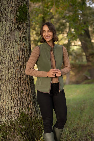 LeMieux Ladies Willow Green Frankie Fleece Gilet Willow Green| Online For Equine
