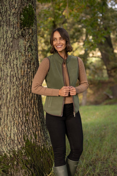 LeMieux Ladies Willow Green Frankie Fleece Gilet Willow Green| Online For Equine