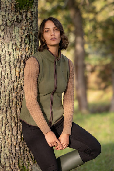 LeMieux Ladies Willow Green Frankie Fleece Gilet Willow Green| Online For Equine