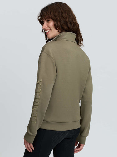 LeMieux Ladies Willow Green Scarlet Quarter Zip Sweat Willow Green| Online For Equine