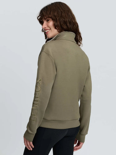 LeMieux Ladies Willow Green Scarlet Quarter Zip Sweat Willow Green| Online For Equine