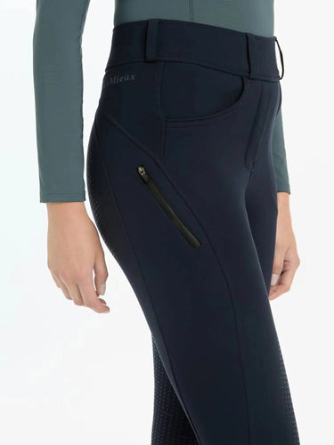 LeMieux Ladies Winter Brushed Breggings Navy - UK 8| Online For Equine