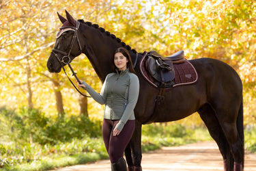 LeMieux Loire Classic Close Contact Square Damson| Online For Equine