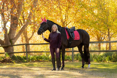 LeMieux Loire Classic Dressage Square Cranberry| Online For Equine