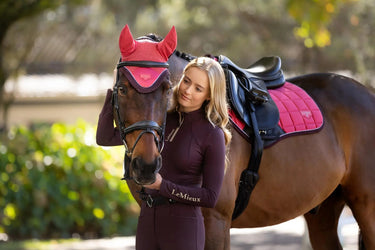 LeMieux Loire Fly Hood Cranberry| Online For Equine