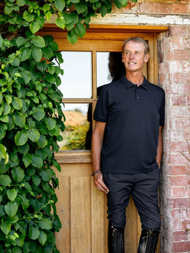 LeMieux Mens Classique Polo Shirt Black| Online For Equine