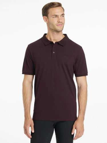 LeMieux Mens Classique Polo Shirt Damson| Online For Equine