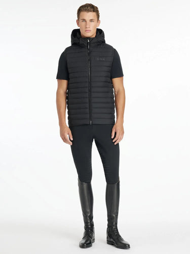 LeMieux Mens Hooded Puffer Gilet Black| Online For Equine
