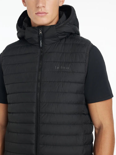LeMieux Mens Hooded Puffer Gilet Black| Online For Equine