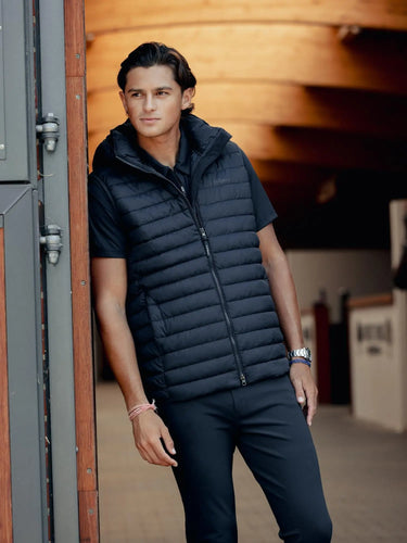 LeMieux Mens Hooded Puffer Gilet Navy| Online For Equine