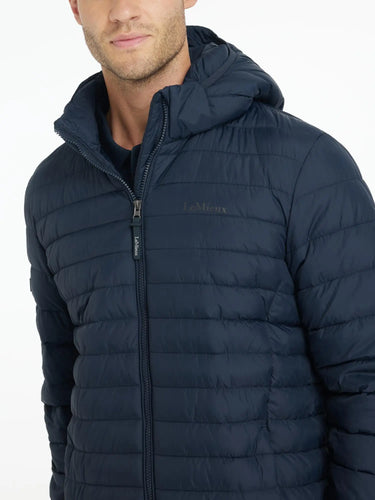 LeMieux Mens Hooded Puffer Jacket Navy| Online For Equine