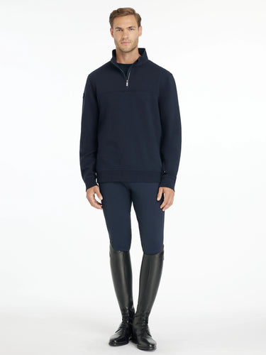 LeMieux Mens Quarter Neck Sweat Navy| Online For Equine