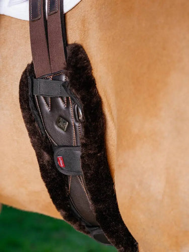 LeMieux Merino+ Anatomic Jumping Girth Cover Brown| Online For Equine