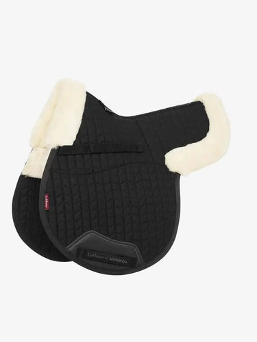 LeMieux Merino+ Half Lined GP Numnah Black/Natural| Online For Equine